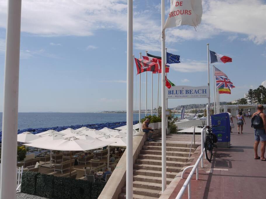 Mediterranee - Un Trois Pieces A Deux Pas De La Plage นีซ ภายนอก รูปภาพ